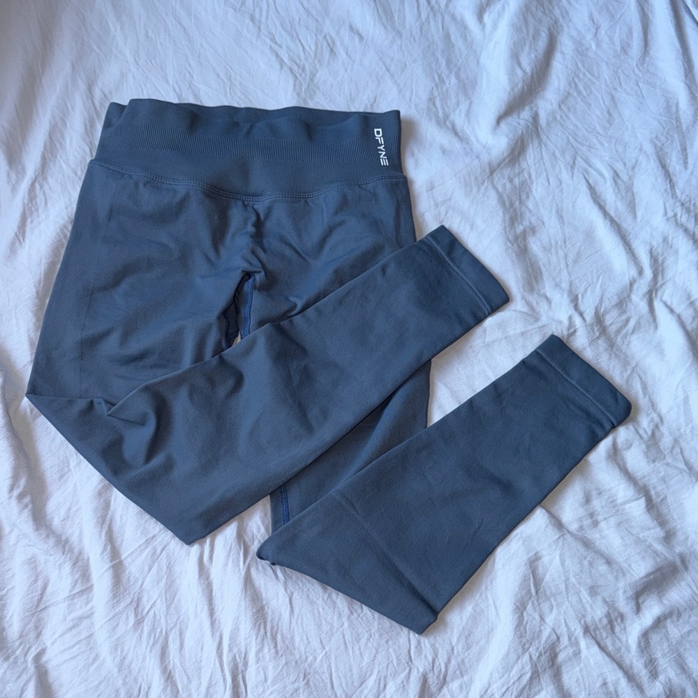 DFYNE  Women's Blue Gray Leggings